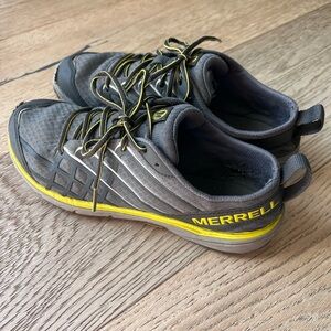 Merrell Gray and Yellow Athletic Shoes